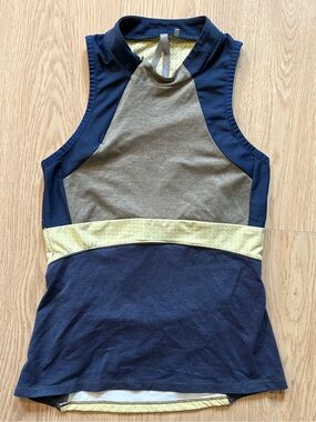 ARYS Fusionwear Women’s Medium Functional Tank Top Cycling Running Yellow/Navy